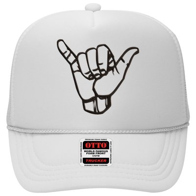 Shaka Sign Good Vibes Retro Hang Loose Hawaii Surfing Trucker Hat
