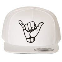 Shaka Sign Good Vibes Retro Hang Loose Hawaii Surfing Wool Snapback Cap
