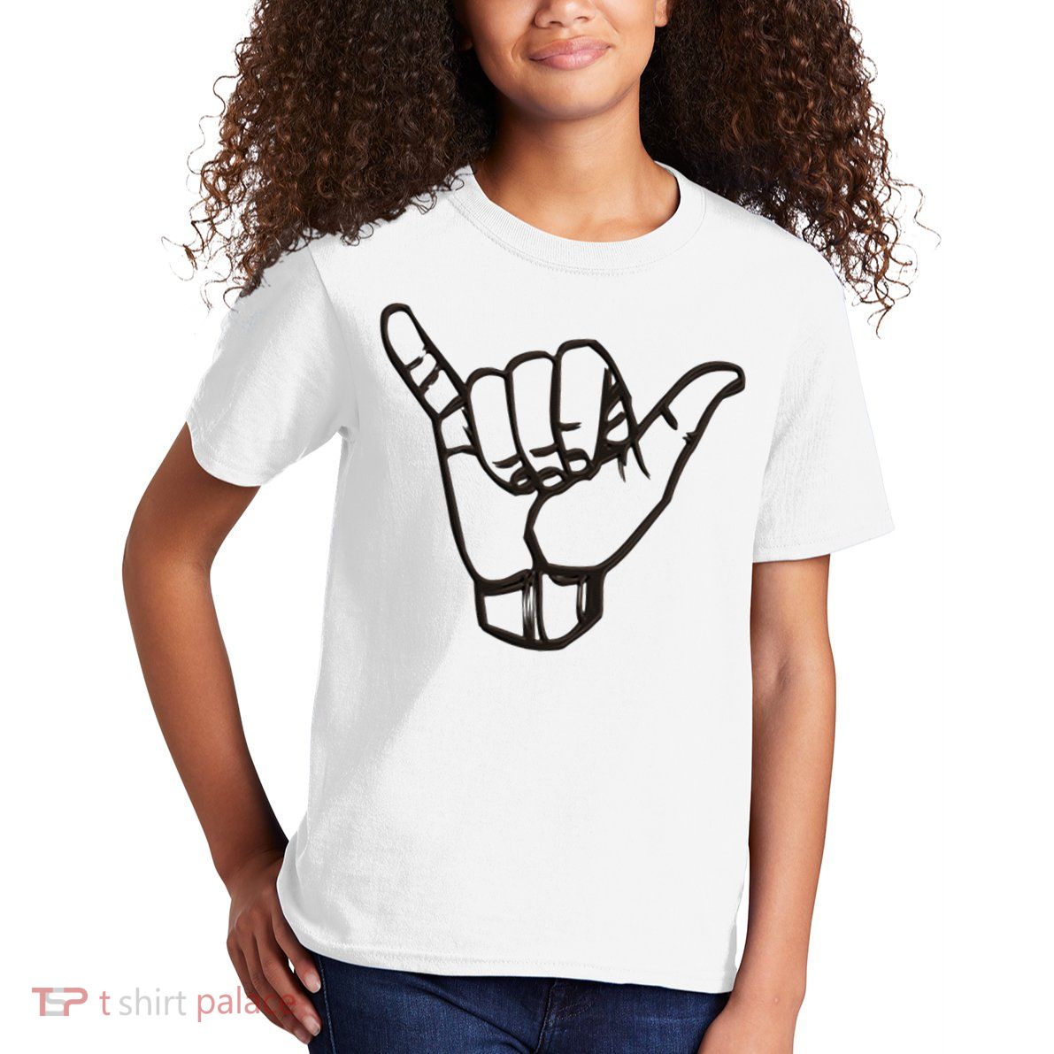 Shaka Sign Good Vibes Retro Hang Loose Hawaii Surfing Kids T-Shirt