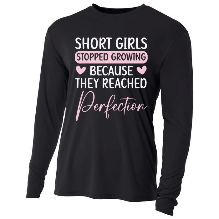 Short Stopped Growing Because They Reached Perfection Cooling Performance Long Sleeve Crew