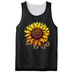 Summer Sunflower Graphic Cute Flower Standard Mesh Reversible Basketball Jersey Tank