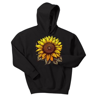 Summer Sunflower Graphic Cute Flower Standard Kids Hoodie