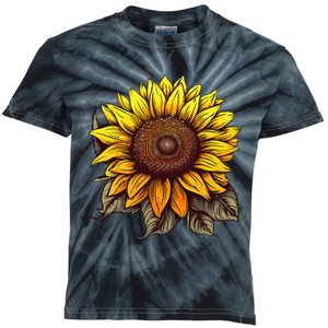 Summer Sunflower Graphic Cute Flower Standard Kids Tie-Dye T-Shirt