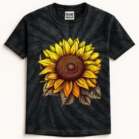 Summer Sunflower Graphic Cute Flower Standard Kids Tie-Dye T-Shirt