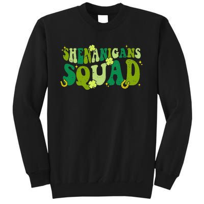 Shenanigans Squad Groovy St Patricks Day Irish Lucky Sweatshirt