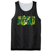 Shenanigans Squad Groovy St Patricks Day Irish Lucky Mesh Reversible Basketball Jersey Tank