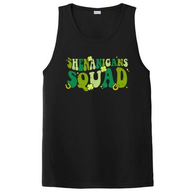 Shenanigans Squad Groovy St Patricks Day Irish Lucky PosiCharge Competitor Tank