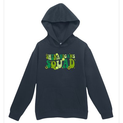 Shenanigans Squad Groovy St Patricks Day Irish Lucky Urban Pullover Hoodie