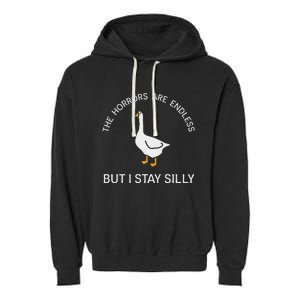 Stay Silly Goose Horrors Are Endless Garment-Dyed Fleece Hoodie