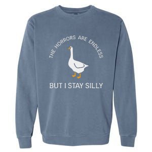 Stay Silly Goose Horrors Are Endless Garment-Dyed Sweatshirt