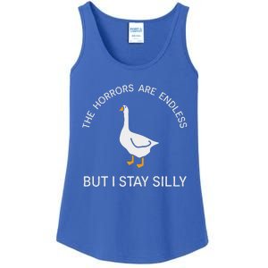 Stay Silly Goose Horrors Are Endless Ladies Essential Tank