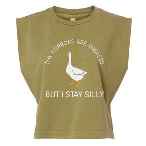 Stay Silly Goose Horrors Are Endless Garment-Dyed Women's Muscle Tee