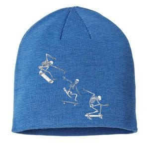 Skateboarding Skeletons Grunge Aesthetic Unique Gift Skater Gift Sustainable Beanie