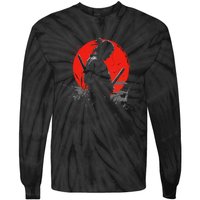 Samurai Spirit Graphic Modern WarriorS Tie-Dye Long Sleeve Shirt