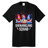 Shenanigans Squad Gnomes USA Independence Day 4th Of July Tall T-Shirt