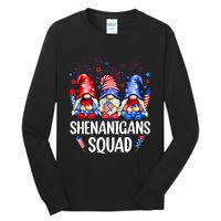 Shenanigans Squad Gnomes USA Independence Day 4th Of July Tall Long Sleeve T-Shirt