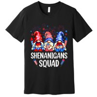 Shenanigans Squad Gnomes USA Independence Day 4th Of July Premium T-Shirt