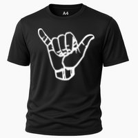 Shaka Sign Good Vibes Retro Hang Loose Hawaii Surfing Cooling Performance Crew T-Shirt