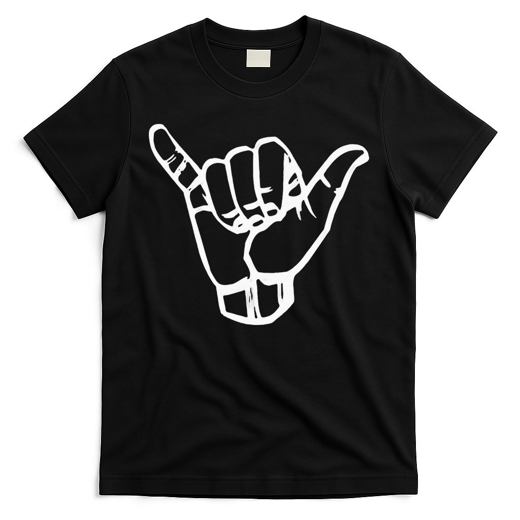 Shaka Sign Good Vibes Retro Hang Loose Hawaii Surfing T-Shirt