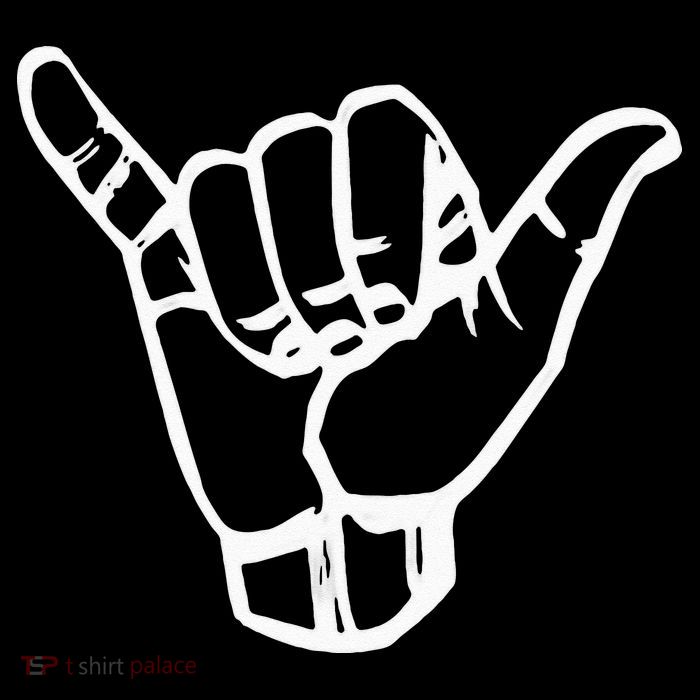 Shaka Sign Good Vibes Retro Hang Loose Hawaii Surfing 16 in Basic Backpack