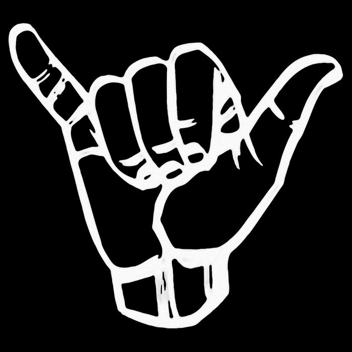 Shaka Sign Good Vibes Retro Hang Loose Hawaii Surfing Cooling Performance Long Sleeve Crew