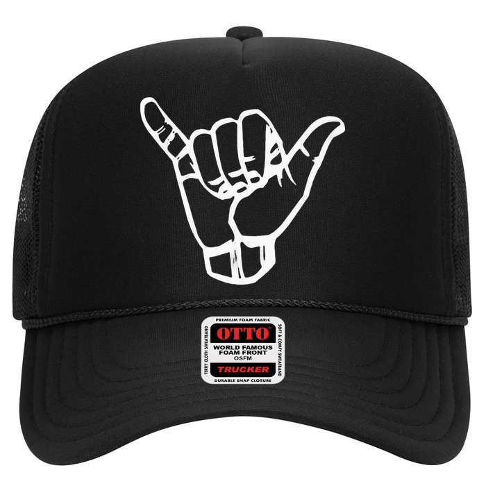 Shaka Sign Good Vibes Retro Hang Loose Hawaii Surfing Hat