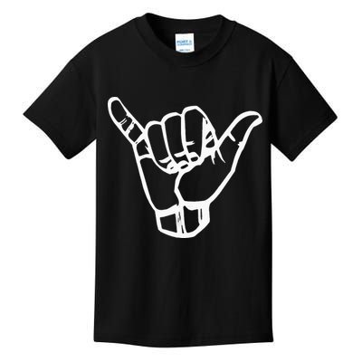 Shaka Sign Good Vibes Retro Hang Loose Hawaii Surfing Kids T-Shirt