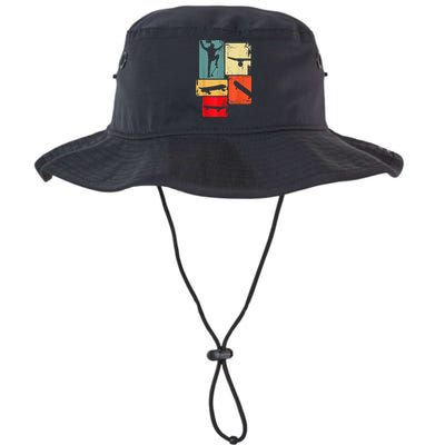 Skater Skateboarder Gift Retro Skateboard Gift For Boys Youth Gift Bucket Hat
