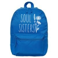 Soul Sisters Gift Best Friend Wildflower Friendship Gift 16 in Basic Backpack