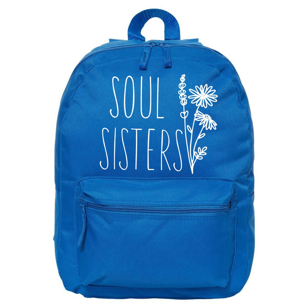 Soul Sisters Gift Best Friend Wildflower Friendship Gift 16 in Basic Backpack