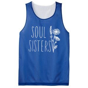 Soul Sisters Gift Best Friend Wildflower Friendship Gift Mesh Reversible Basketball Jersey Tank