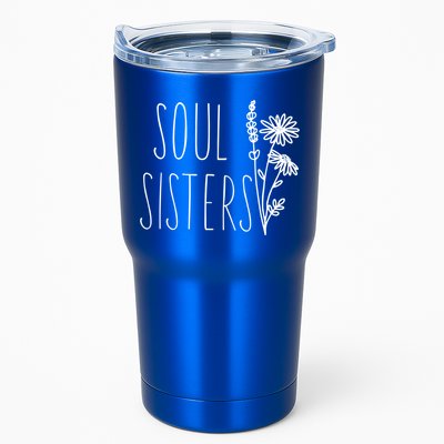Soul Sisters Gift Best Friend Wildflower Friendship Gift Tumbler