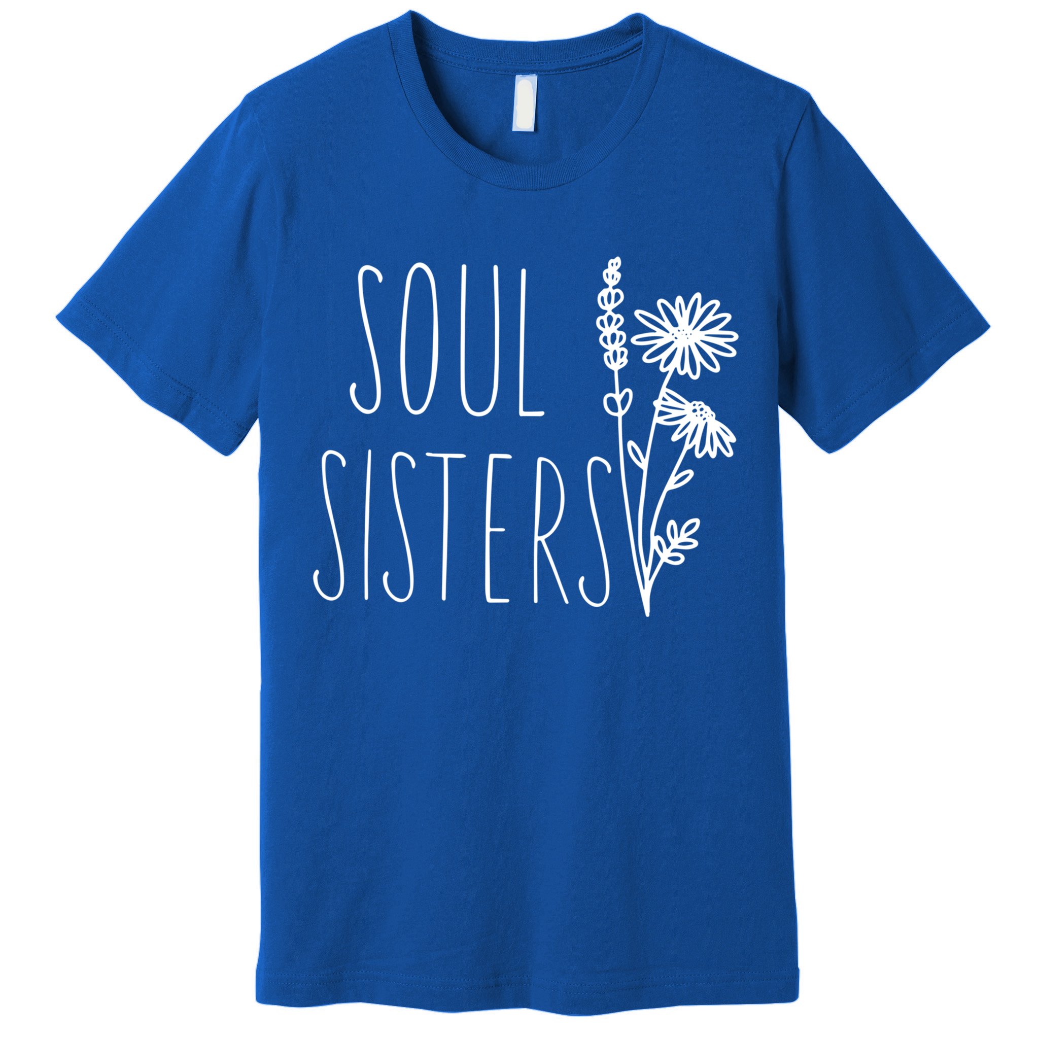 Soul Sisters Gift Best Friend Wildflower Friendship Gift Premium T-Shirt