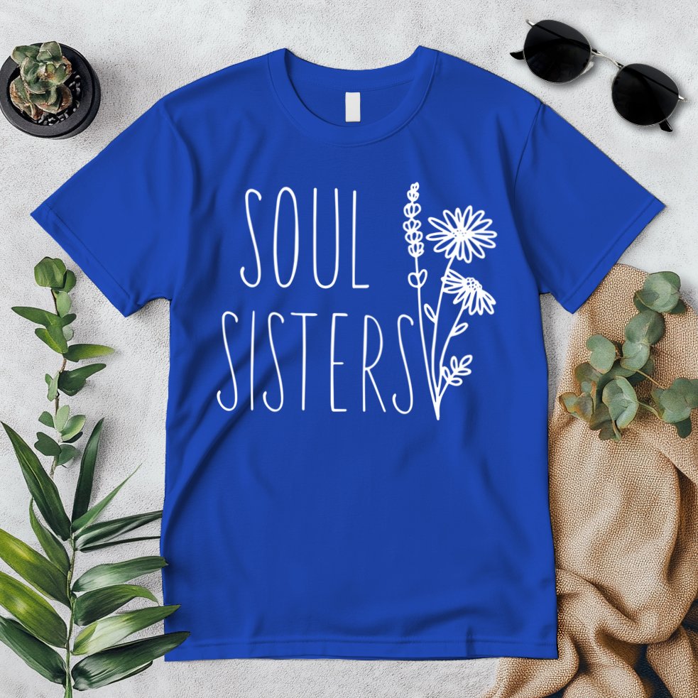 Soul Sisters Gift Best Friend Wildflower Friendship Gift Premium T-Shirt