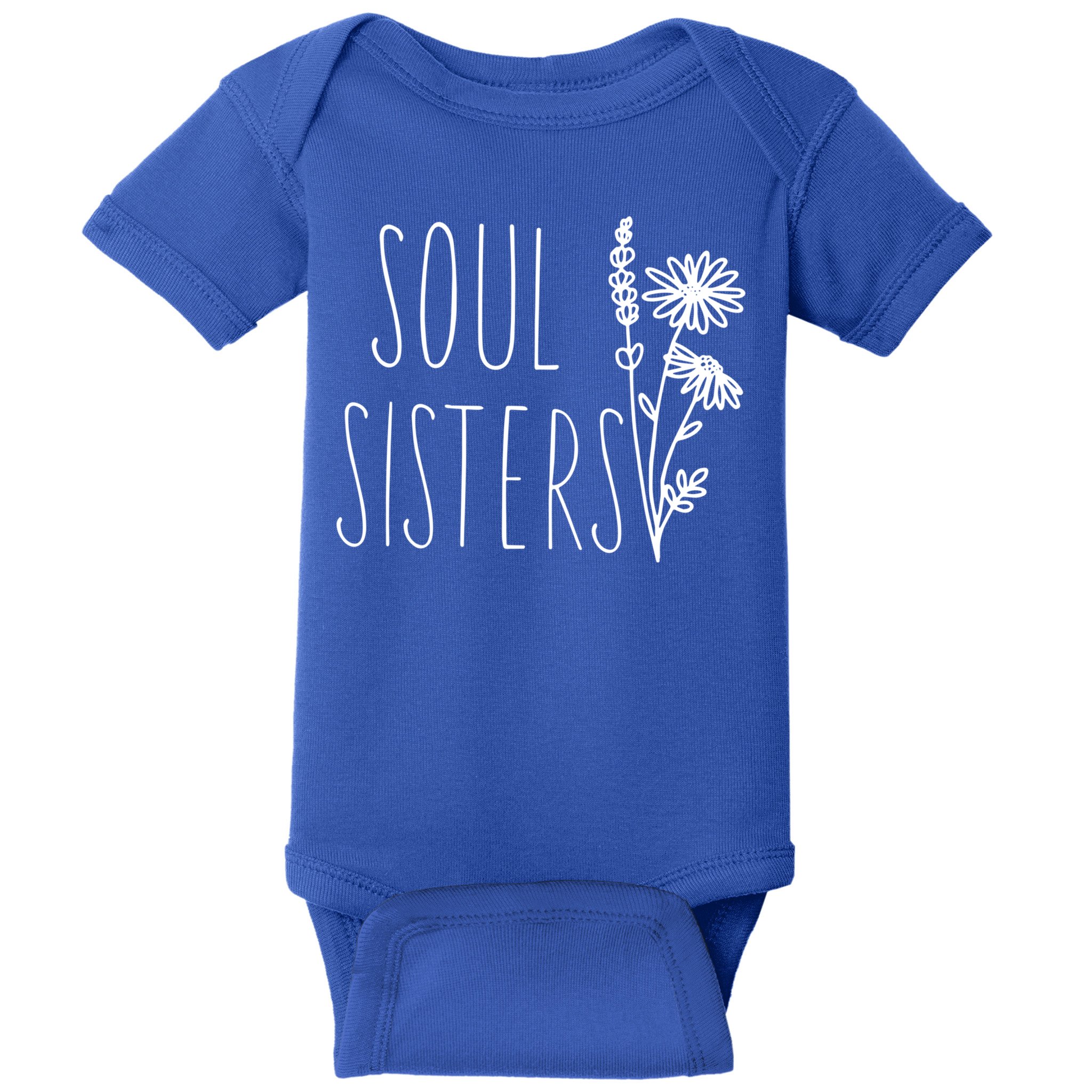 Soul Sisters Gift Best Friend Wildflower Friendship Gift Baby Bodysuit
