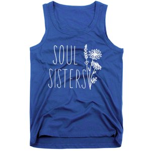 Soul Sisters Gift Best Friend Wildflower Friendship Gift Tank Top