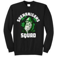 Shenanigans Squad Gnome Shamrock Matching St Patricks Day Tall Sweatshirt