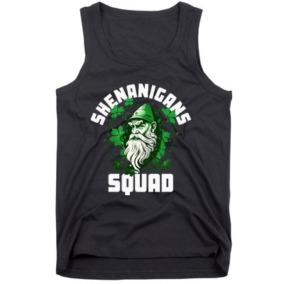 Shenanigans Squad Gnome Shamrock Matching St Patricks Day Tank Top