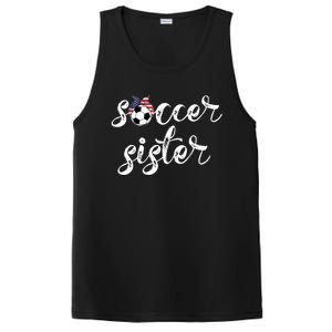 Soccer Sister Gift Football Jersey For Sibling Futbol Player PosiCharge Competitor Tank