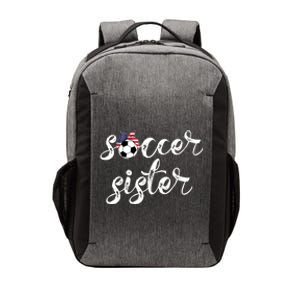 Soccer Sister Gift Football Jersey For Sibling Futbol Player Vector Backpack