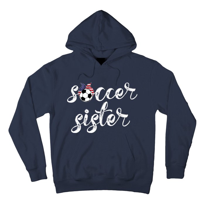 Soccer Sister Gift Football Jersey For Sibling Futbol Player Hoodie