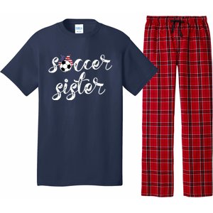 Soccer Sister Gift Football Jersey For Sibling Futbol Player Pajama Set