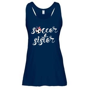 Soccer Sister Gift Football Jersey For Sibling Futbol Player Ladies Essential Flowy Tank