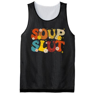 Soup Slut Groovy Sarcastic Funny Saying Christmas Mesh Reversible Basketball Jersey Tank