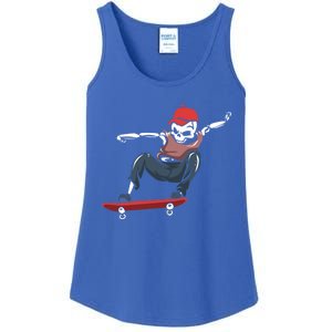 Skateboarding Skater Gift Skateboard Skeleton Gift Ladies Essential Tank