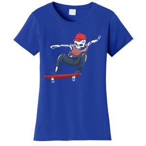 Skateboarding Skater Gift Skateboard Skeleton Gift Women's T-Shirt