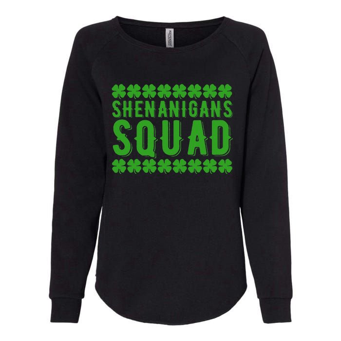 Shenanigans Squad Gnomes Green Proud Irish Womens California Wash Sweatshirt