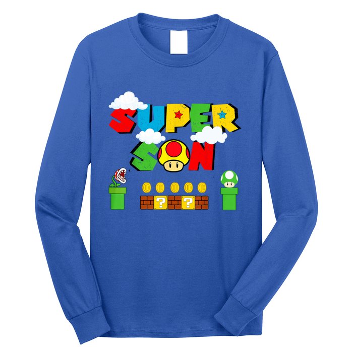 Super Son Gamer Super Retro Game Long Sleeve Shirt