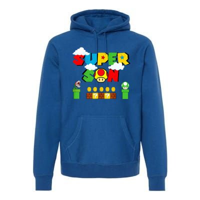 Super Son Gamer Super Retro Game Premium Hoodie