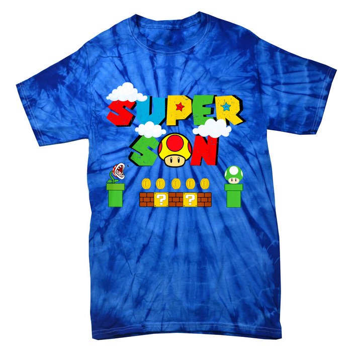 Super Son Gamer Super Retro Game Tie-Dye T-Shirt